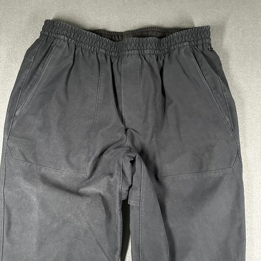 Lululemon Utilitech Pull On Classic Fit Pants Mens Large‎ Black Elastic Waist